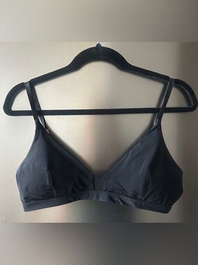 Pepper Black Wireless Bra Mesh Detail Size Large Small Bust Fit